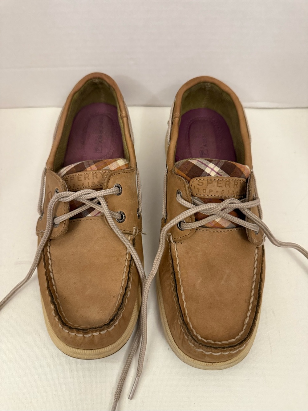 Sperry Top-Sider women’s Tan Leather Boat Shoes
